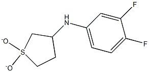 N-(3,4-difluorophenyl)-N-(1,1-dioxidotetrahydrothien-3-yl)amine 结构式