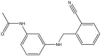 N-(3-{[(2-cyanophenyl)methyl]amino}phenyl)acetamide 结构式