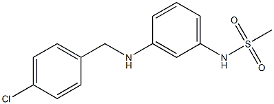 N-(3-{[(4-chlorophenyl)methyl]amino}phenyl)methanesulfonamide 结构式