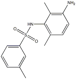 N-(3-amino-2,6-dimethylphenyl)-3-methylbenzenesulfonamide 结构式