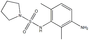 N-(3-amino-2,6-dimethylphenyl)pyrrolidine-1-sulfonamide 结构式