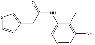 N-(3-amino-2-methylphenyl)-2-(thiophen-3-yl)acetamide 结构式