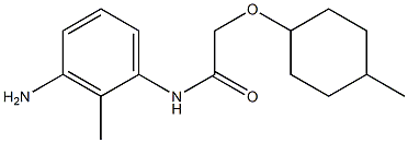 N-(3-amino-2-methylphenyl)-2-[(4-methylcyclohexyl)oxy]acetamide 结构式