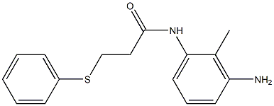 N-(3-amino-2-methylphenyl)-3-(phenylsulfanyl)propanamide 结构式