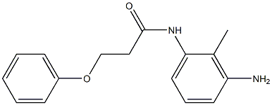 N-(3-amino-2-methylphenyl)-3-phenoxypropanamide 结构式