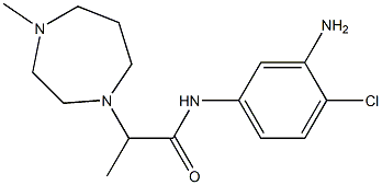 N-(3-amino-4-chlorophenyl)-2-(4-methyl-1,4-diazepan-1-yl)propanamide 结构式