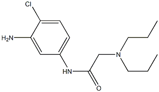 N-(3-amino-4-chlorophenyl)-2-(dipropylamino)acetamide 结构式