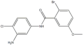 N-(3-amino-4-chlorophenyl)-2-bromo-5-methoxybenzamide 结构式