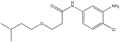 N-(3-amino-4-chlorophenyl)-3-(3-methylbutoxy)propanamide 结构式