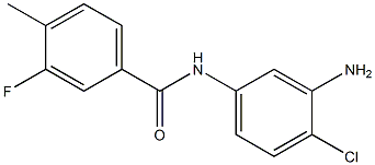 N-(3-amino-4-chlorophenyl)-3-fluoro-4-methylbenzamide 结构式