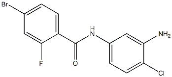 N-(3-amino-4-chlorophenyl)-4-bromo-2-fluorobenzamide 结构式