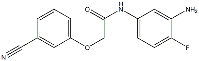 N-(3-amino-4-fluorophenyl)-2-(3-cyanophenoxy)acetamide 结构式