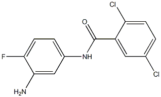 N-(3-amino-4-fluorophenyl)-2,5-dichlorobenzamide 结构式