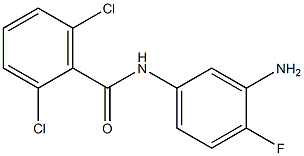 N-(3-amino-4-fluorophenyl)-2,6-dichlorobenzamide 结构式