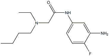 N-(3-amino-4-fluorophenyl)-2-[butyl(ethyl)amino]acetamide 结构式