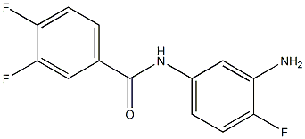 N-(3-amino-4-fluorophenyl)-3,4-difluorobenzamide 结构式