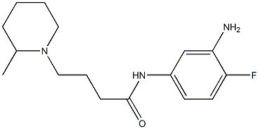 N-(3-amino-4-fluorophenyl)-4-(2-methylpiperidin-1-yl)butanamide 结构式