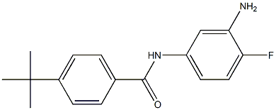 N-(3-amino-4-fluorophenyl)-4-tert-butylbenzamide 结构式