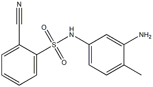 N-(3-amino-4-methylphenyl)-2-cyanobenzene-1-sulfonamide 结构式