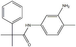 N-(3-amino-4-methylphenyl)-2-methyl-2-phenylpropanamide 结构式