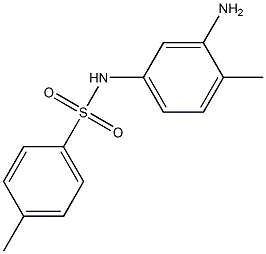 N-(3-amino-4-methylphenyl)-4-methylbenzenesulfonamide 结构式