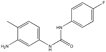 N-(3-amino-4-methylphenyl)-N'-(4-fluorophenyl)urea 结构式