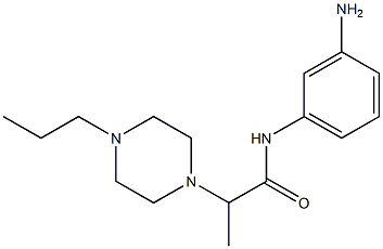 N-(3-aminophenyl)-2-(4-propylpiperazin-1-yl)propanamide 结构式