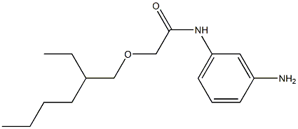 N-(3-aminophenyl)-2-[(2-ethylhexyl)oxy]acetamide 结构式