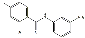 N-(3-aminophenyl)-2-bromo-4-fluorobenzamide 结构式