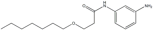 N-(3-aminophenyl)-3-(heptyloxy)propanamide 结构式