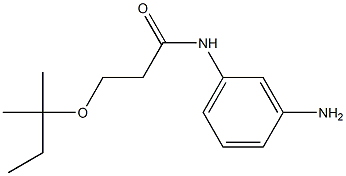 N-(3-aminophenyl)-3-[(2-methylbutan-2-yl)oxy]propanamide 结构式