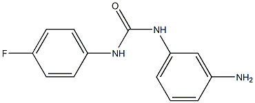 N-(3-aminophenyl)-N'-(4-fluorophenyl)urea 结构式