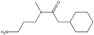 N-(3-aminopropyl)-2-cyclohexyl-N-methylacetamide 结构式