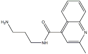 N-(3-aminopropyl)-2-methylquinoline-4-carboxamide 结构式