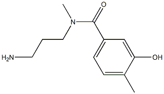 N-(3-aminopropyl)-3-hydroxy-N,4-dimethylbenzamide 结构式