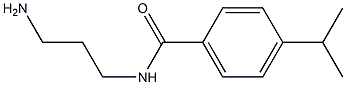 N-(3-aminopropyl)-4-isopropylbenzamide 结构式