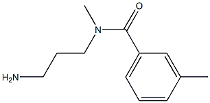 N-(3-aminopropyl)-N,3-dimethylbenzamide 结构式