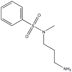 N-(3-aminopropyl)-N-methylbenzenesulfonamide 结构式