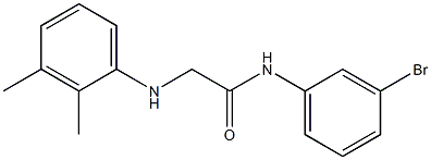 N-(3-bromophenyl)-2-[(2,3-dimethylphenyl)amino]acetamide 结构式