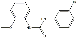 N-(3-bromophenyl)-N'-(2-methoxyphenyl)urea 结构式