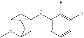 N-(3-chloro-2-fluorophenyl)-8-methyl-8-azabicyclo[3.2.1]octan-3-amine 结构式