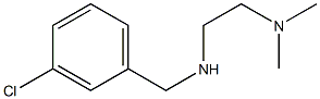 N'-(3-chlorobenzyl)-N,N-dimethylethane-1,2-diamine 结构式