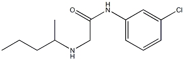 N-(3-chlorophenyl)-2-(pentan-2-ylamino)acetamide 结构式