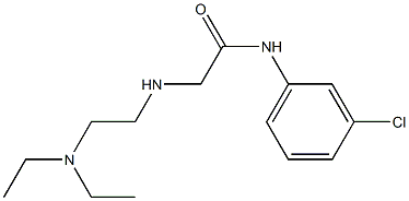 N-(3-chlorophenyl)-2-{[2-(diethylamino)ethyl]amino}acetamide 结构式