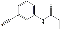 N-(3-cyanophenyl)propanamide 结构式