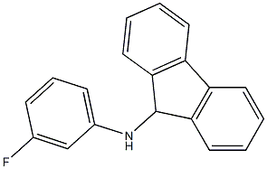 N-(3-fluorophenyl)-9H-fluoren-9-amine 结构式