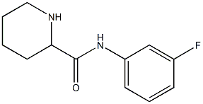 N-(3-fluorophenyl)piperidine-2-carboxamide 结构式