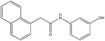 N-(3-hydroxyphenyl)-2-(naphthalen-1-yl)acetamide 结构式
