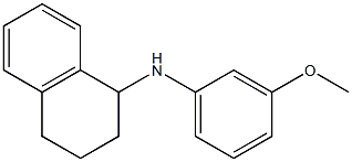 N-(3-methoxyphenyl)-1,2,3,4-tetrahydronaphthalen-1-amine 结构式