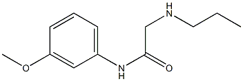 N-(3-methoxyphenyl)-2-(propylamino)acetamide 结构式